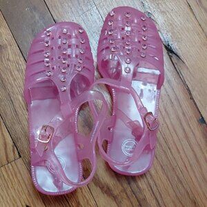 Wonder Nation Pink Jelly Sandals Sz 13